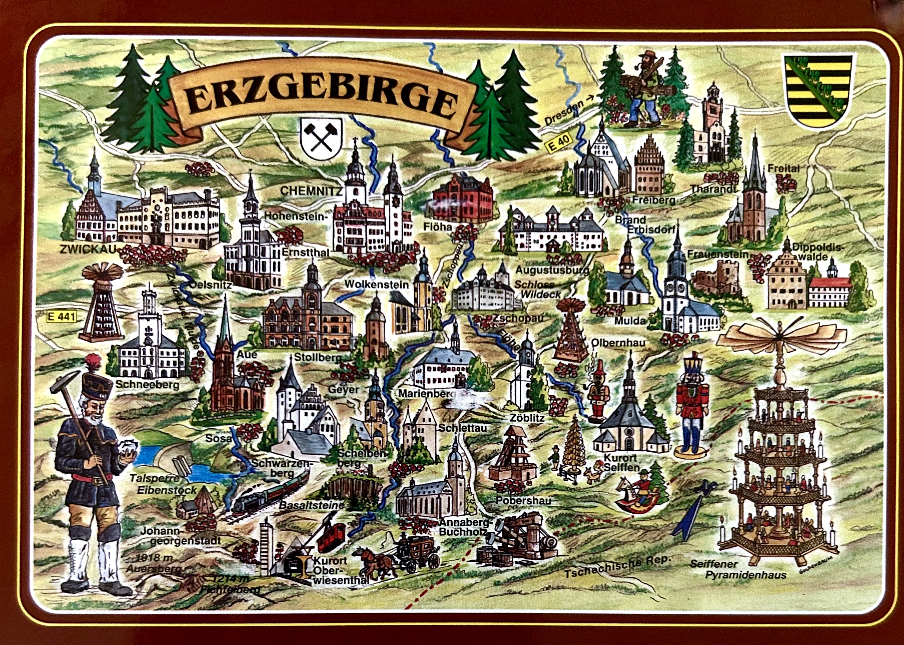 Erzgerbirge Map